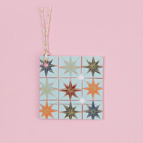 Christmas Gift Tag Sets - 'Star' (mint)