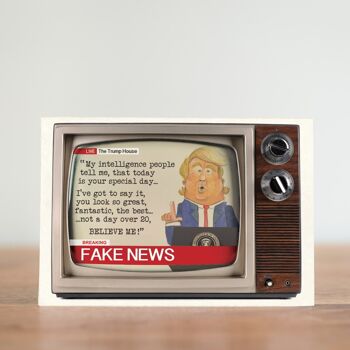 Fake news - Carte Donald Trump