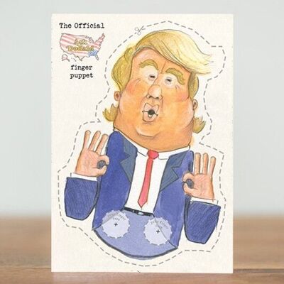 Donald Trump Marioneta de dedo - tarjeta