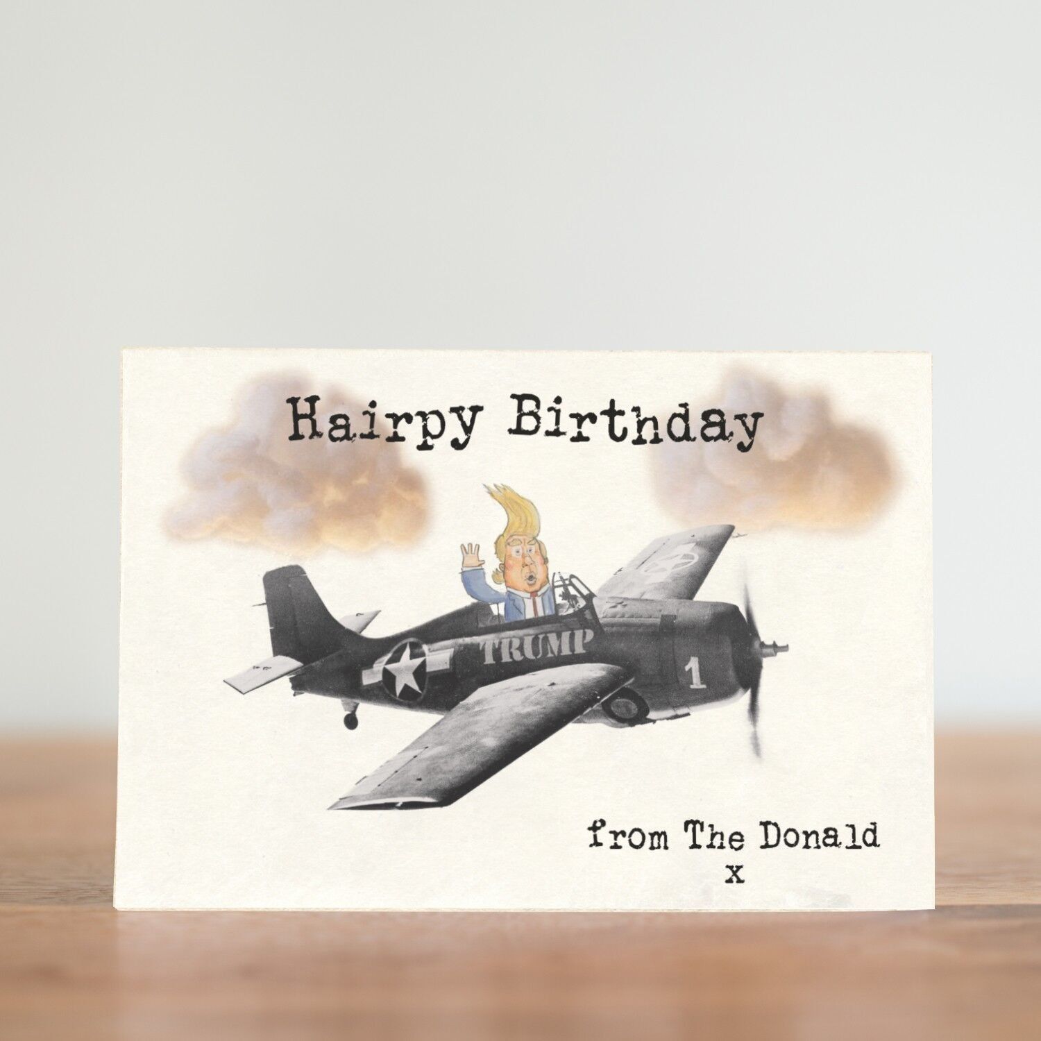 Haariger Geburtstag - Donald Trump Karte