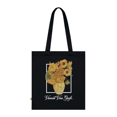 Van Gogh black Tote bag