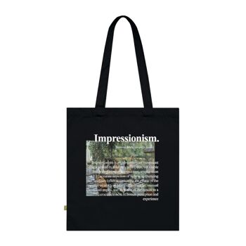 Tote bag impressionnisme noir