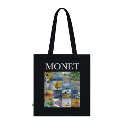 Claude Monet schwarze Tragetasche