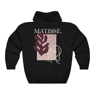 Matisse flower face Unisex Hoodie Black