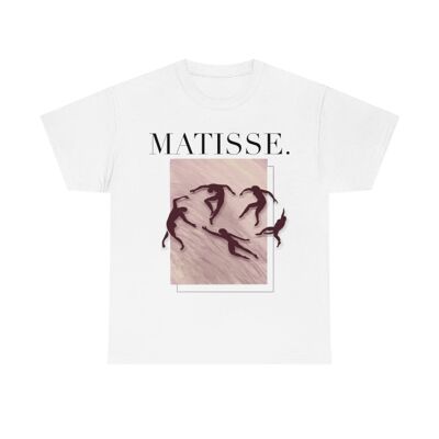 Chemise de danse abstraite Matisse unisexe Blanc