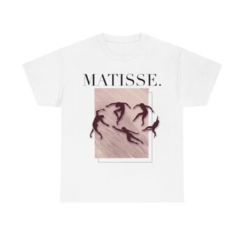 Chemise de danse abstraite Matisse unisexe Blanc 1
