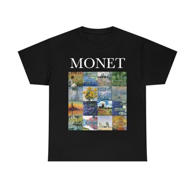 Claude Monet Mosaic Shirt Black