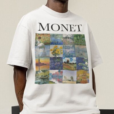Claude Monet Mosaikhemd Waldgrün