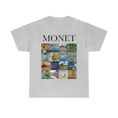 Claude Monet Mosaikhemd Sport Grau