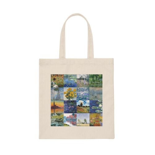 Claude Monet inspired Tote Bag Impressionism art movement Shoulder Bag Monet tribute Tumblr tote bag