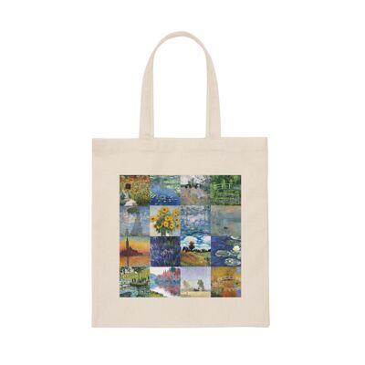 Claude Monet inspired Tote Bag Impressionism art movement Shoulder Bag Monet tribute Tumblr tote bag