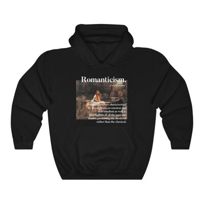 Romanticism Lady of Shalott Art %100 High Quality Cotton Hoodie sweatshirt Black