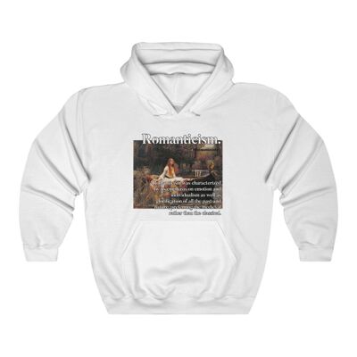 Romantik Lady of Shalott Art %100 Hochwertiges Baumwoll-Hoodie-Sweatshirt Weiß