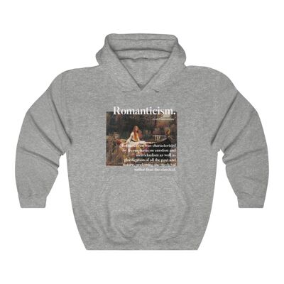 Romanticism Lady of Shalott Art %100 High Quality Cotton Hoodie sweatshirt Sport Grey