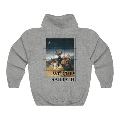 Goya Hoodie tribute El aquelarre Backprint Sport Grey