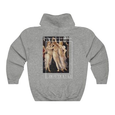 Botticelli Hoodie The Three Graces Sport Grau