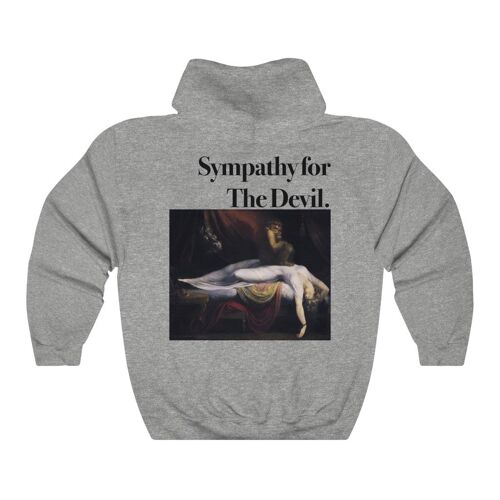 Heinrich Fussli Hoodie The nightmare Sport Grey