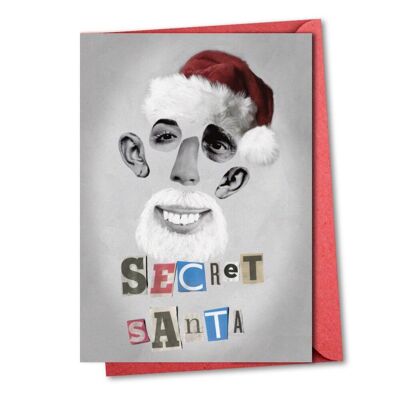 Secret Santa Smile - tarjeta de Navidad