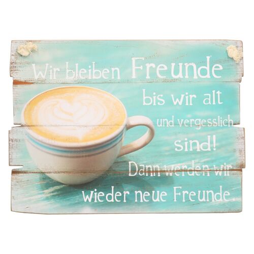 Wandbild "Wir bleiben Freunde"