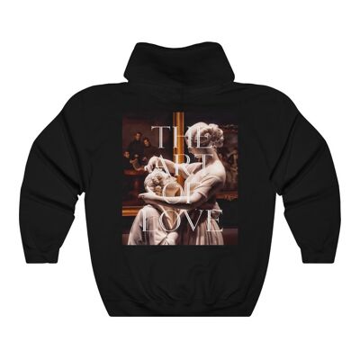 Sweat à capuche art esthétique Noir