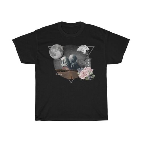 Magritte Collage Shirt Black