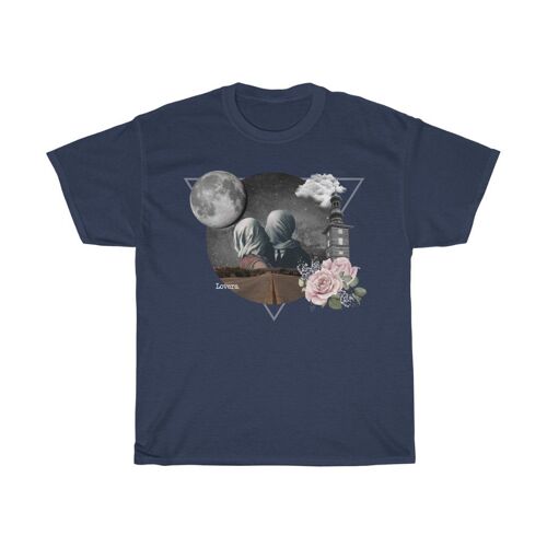 Magritte Collage Shirt Navy