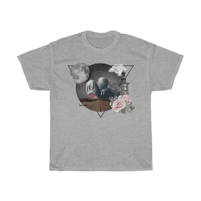 Magritte Collage Shirt Sport Grau