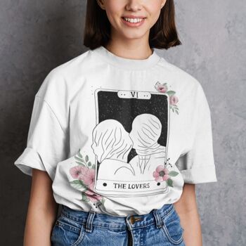 Tribute to Magritte- The Lovers Tarot Shirt Sport Grey 2