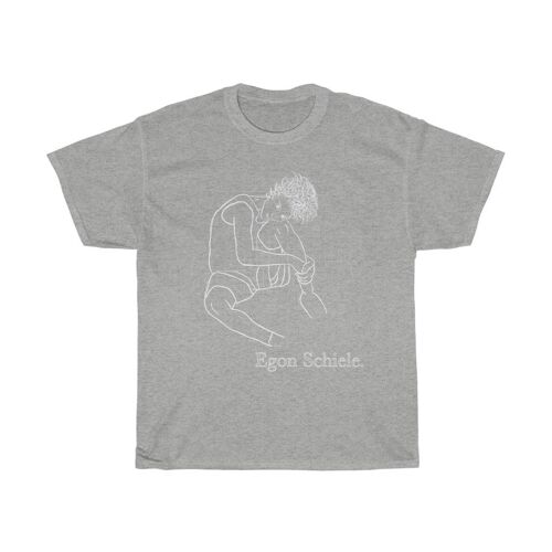 Egon Schiele Shirt One line abstract Sport Grey