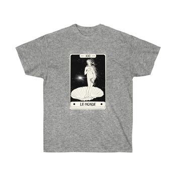 Tarot card the world Shirt Botticelli art inspiré shirt Sport Grey 1
