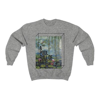 A Pool full of art Sweatshirt Sport Gray