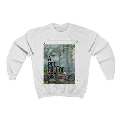 Ein Pool voller Kunst Sweatshirt Weiß