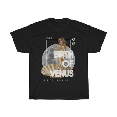 Venus & Mond-Shirt Schwarz