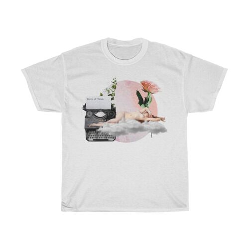 Birth of Venus with Roses Unisex shirt White