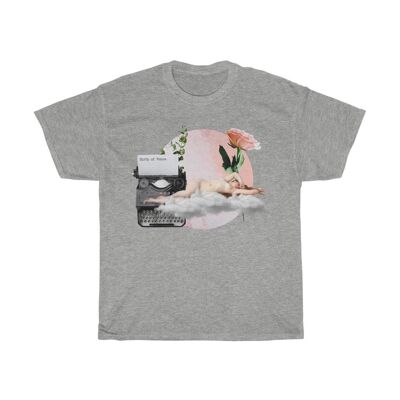 Geburt der Venus mit Rosen Unisex T-Shirt Sport Grau