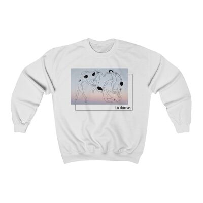 Tribute to Matisse Illustration The dance sweatshirt hoodie unisex White
