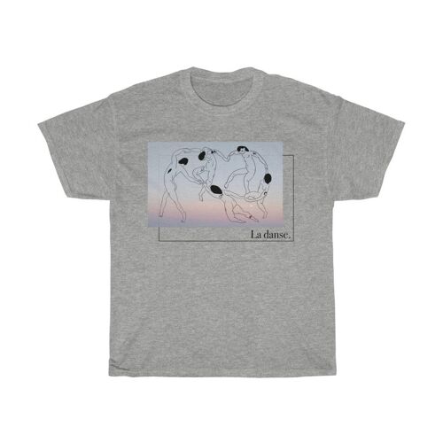 Tribute to Matisse Aesthetic Illustration the dance unisex shirt art tee Sport Grey