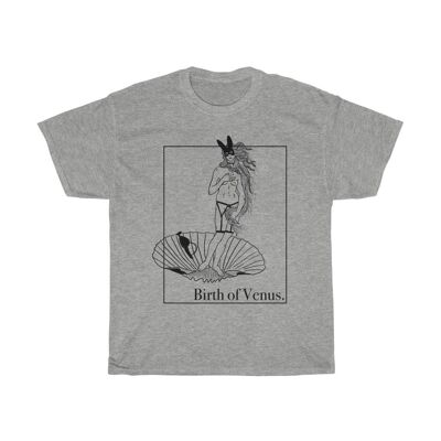 Birth of Venus Shirt Aphrodite venus illustration bdsm aesthetic art shirt Unisex Sport Gray