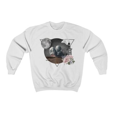 Tribute to Magritte Sweatshirt White