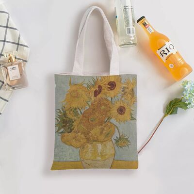 Van gogh Tournesols Tote bag doublé