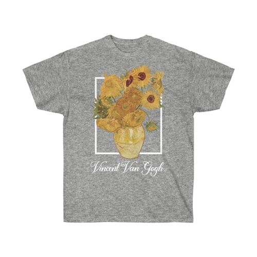 Vincent Van Gogh Sunflowers shirt Sport Grey