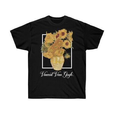 Vincent Van Gogh Sonnenblumenhemd Schwarz