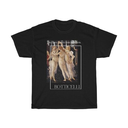 The Three Graces Shirt Botticelli Black