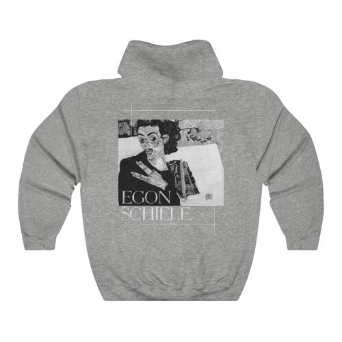 Egon Schiele Hoodie B&W Special Edition Sport Grey