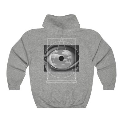 Magritte Geometry Hoodie B&W Special Edition Sport Grau