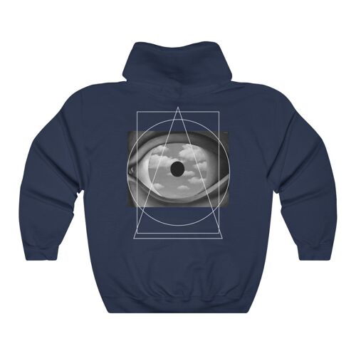 Magritte Geometry Hoodie B&W Special Edition Navy