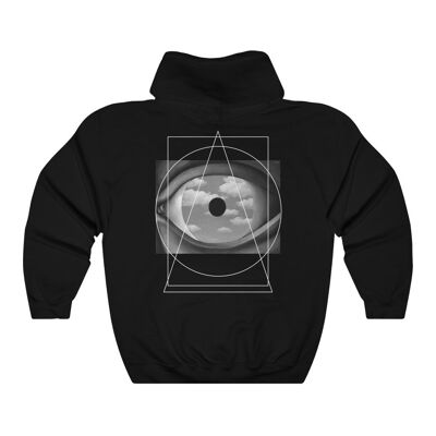 Magritte Geometry Hoodie B&W Édition Spéciale Noir