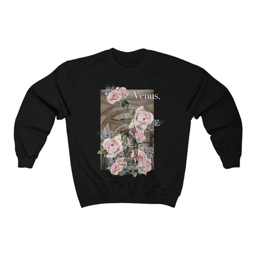 Venus & Flowers sweatshirt Black