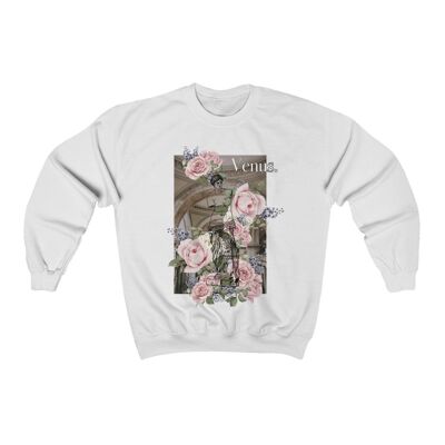 Venus & Flowers sweatshirt White