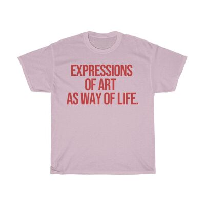 Expressions of Art as way of Life Light Pink